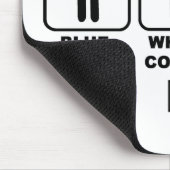 Blauwe kraag, witte kraag of pajama muismat (Hoek)