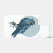 Blauwe kraai nauwelijks in iPod-draagtas Case-Mate iPhone Case (Achterkant (horizontaal))