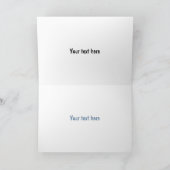 Blauwe kraanvogel cartoon kaart (Binnen)