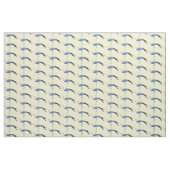 Blauwe kraanvogel cartoon stof (Fat Quarter)