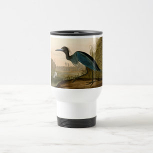 Blauwe Kraanvogel Reiger Audubon Kunst Kust Kunst Reisbeker