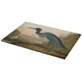 Blauwe Kraanvogel Reiger Audubon Kunst Kust Kunst Snijplank (Hoek)