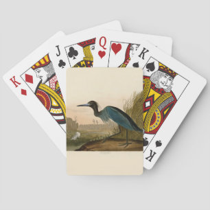 Blauwe Kraanvogel Reiger Audubon Kunst Kust Kunst Speelkaarten