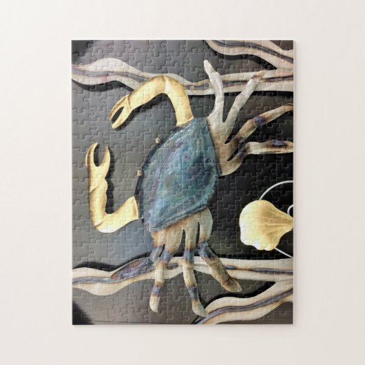 Blauwe krab Abstract Legpuzzel (Verticaal)