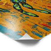 Blauwe krab afdrukken foto afdruk (Hoek)