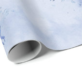 Blauwe Krab Aquarel Cadeaupapier (Rol Hoek)