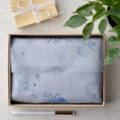 Blauwe Krab Aquarel Tissuepapier (Geschenk)
