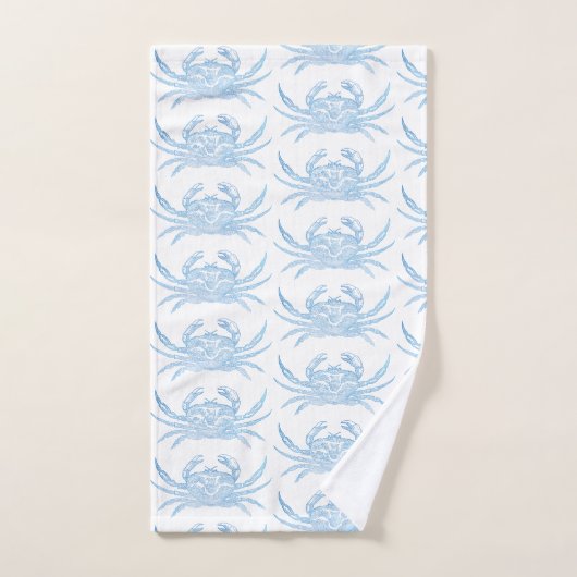 Blauwe krab bad handdoek (Handdoek)