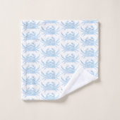 Blauwe krab bad handdoek (Wasdoekje)