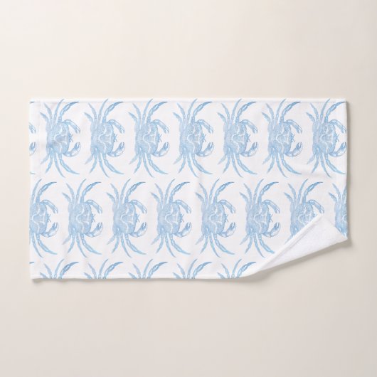 Blauwe krab bad handdoek (Handdoek)