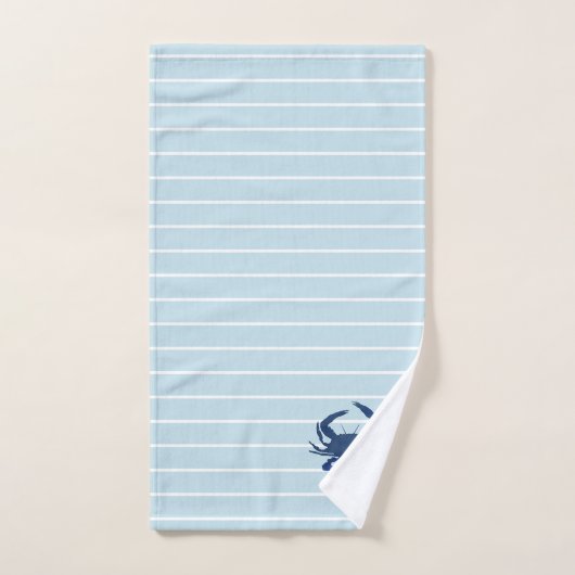 Blauwe krab bad handdoek (Handdoek)