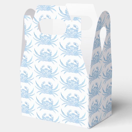 Blauwe krab bedankdoosjes (Geopend)