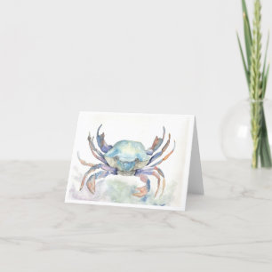 Blauwe krab bedankkaart