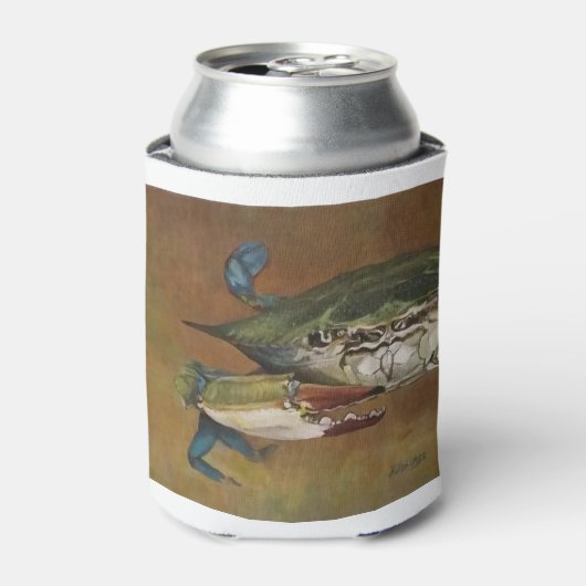 Blauwe krab blikjeskoeler (Blikje Voorkant)