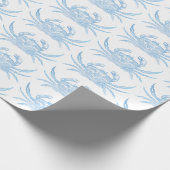 Blauwe krab cadeaupapier (Hoek)