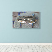 Blauwe krab Chesapeake Bay Canvas Art Afdruk (Insitu (Houten vloer))