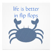 Blauwe krab foto afdruk (Voorkant)