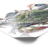 Blauwe krab foto's afdrukken foto afdruk (Hoek)