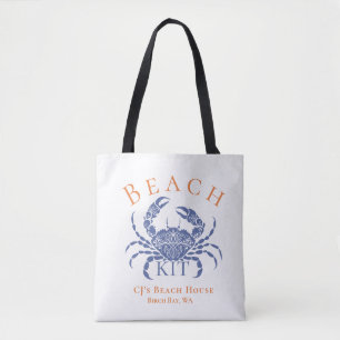 Blauwe Krab Gaststrandkit  Tote Bag