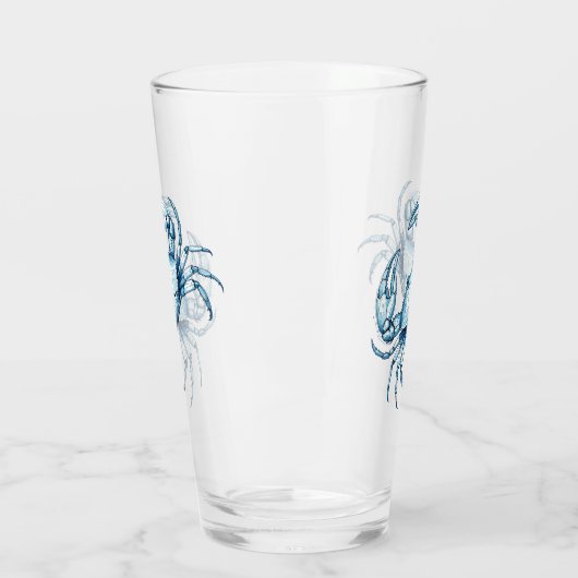 Blauwe krab glas (Links)
