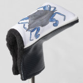 Blauwe krab  golfheadcover (3/4 voorkant)