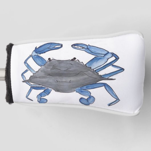 Blauwe krab  golfheadcover (Voorkant)