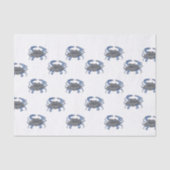 Blauwe krab Herhalend Weefseldocument Tissuepapier (Voorkant)