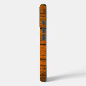 Blauwe Krab Houtnerf iPhone 16 Hoesje (Achterkant / Links)