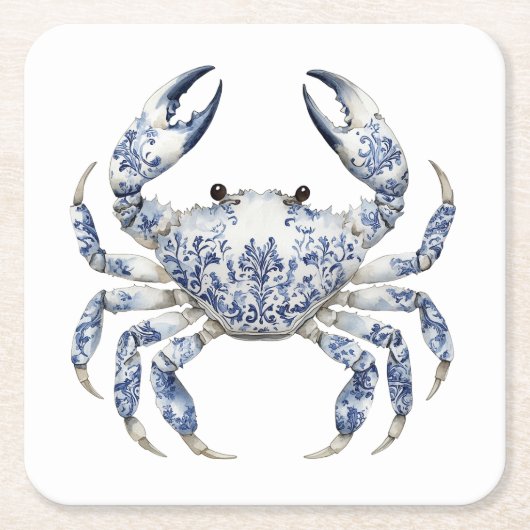 Blauwe krab kartonnen onderzetters (Voorkant)