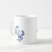 Blauwe krab koffiemok (Voorkant links)