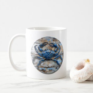 Blauwe krab koffiemok