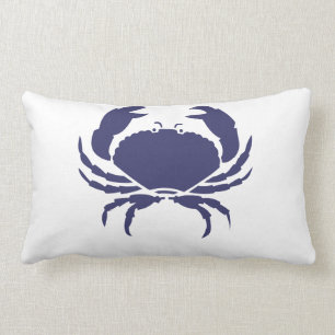 Blauwe krab kussen