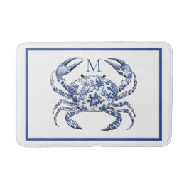 Blauwe Krab Kust Nautilus Monogram Badmat