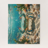 Blauwe Krab Kustpuzzel Legpuzzel (Verticaal)