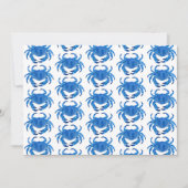 Blauwe Krab Kuststrand Notitiekaartje (Voorkant)