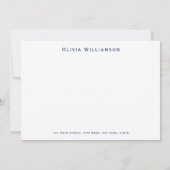 Blauwe Krab Kuststrand Notitiekaartje (Achterkant)