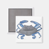 Blauwe krab  magneet (Voorkant / Achterkant)