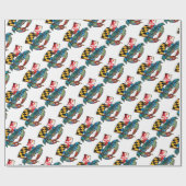 Blauwe krab Maryland Cadeaupapier (Vlak)