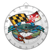 Blauwe krab Maryland Dartbord (Voorkant)