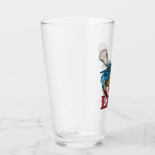 Blauwe krab Maryland LAX Crest Glas (Rechts)