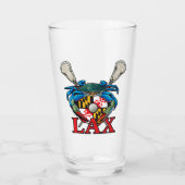 Blauwe krab Maryland LAX Crest Glas (Voorkant)