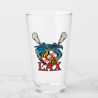 Blauwe krab Maryland LAX Crest Glas