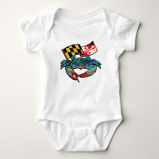 Blauwe krab Maryland Romper (Voorkant)