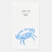 Blauwe krab - merk servet (Voorkant)