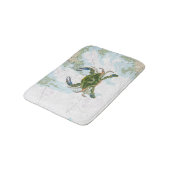 Blauwe krab met Chesapeake Bay nautische kaart Badmat (Gekanteld)