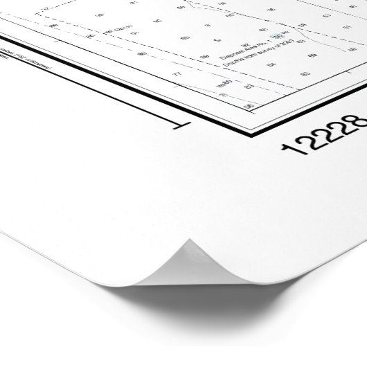 Blauwe krab met Chesapeake Bay nautische kaart Poster (Hoek)