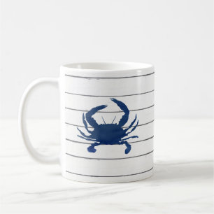 Blauwe krab Mok kustkoffie