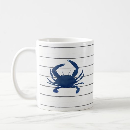 Blauwe krab Mok kustkoffie (Links)