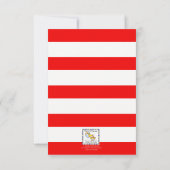 Blauwe krab Nautical Baby shower Invitation Kaart (Achterkant)