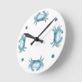 blauwe krab Nautical Wildlife and Seafood Ronde Klok (Hoek)